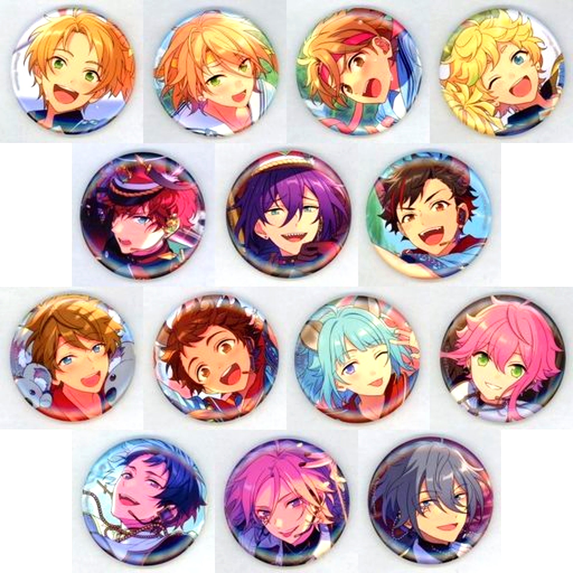 Set of 14 Ensemble Stars!! Ibecolle Button 2022 AUTUMN -Idol Side- [USED]