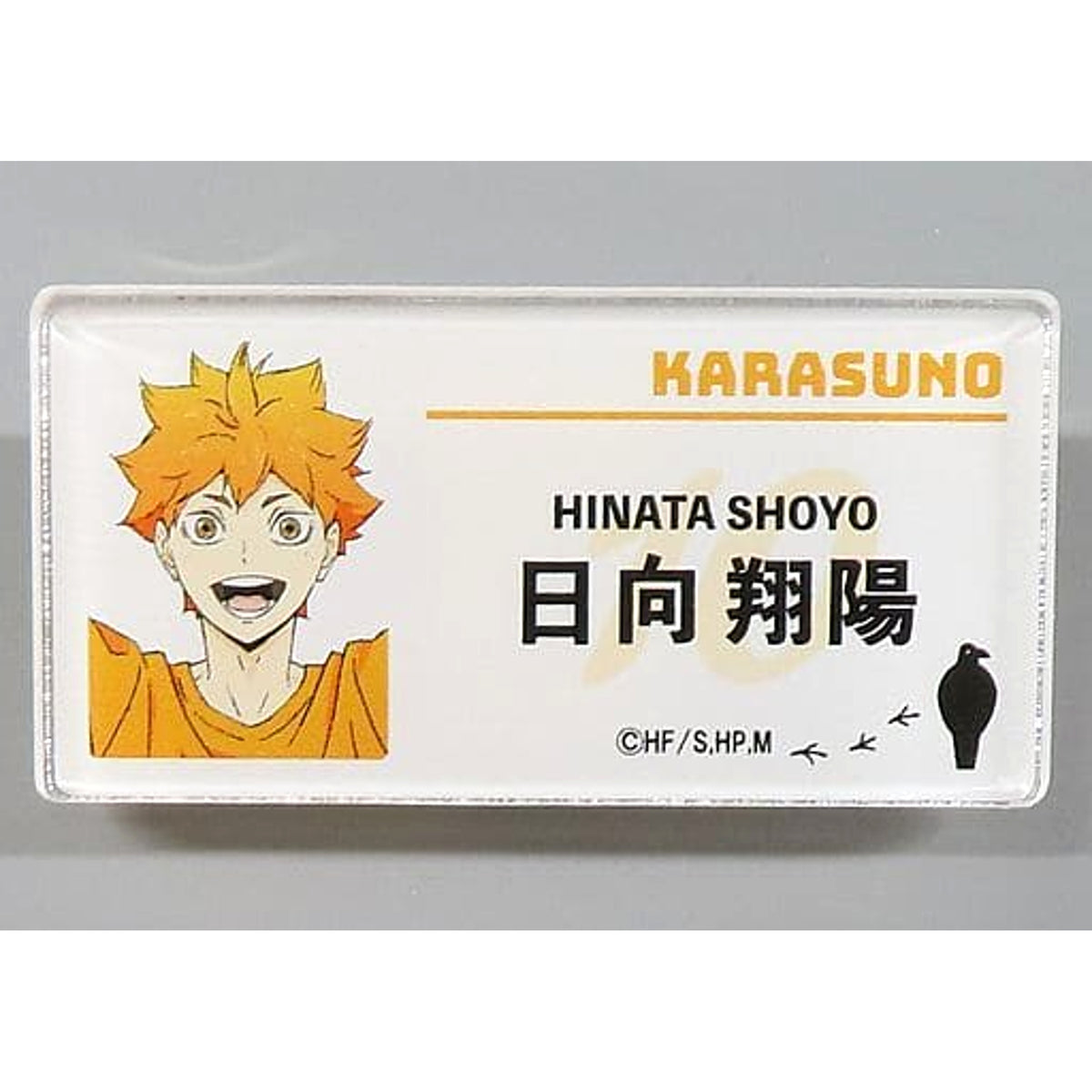 Haikyu!! To The Top Shoyo Hinata Trading Name Plate Paper Airplane Ver. Narita Anime Deck Limited Buttons [USED]