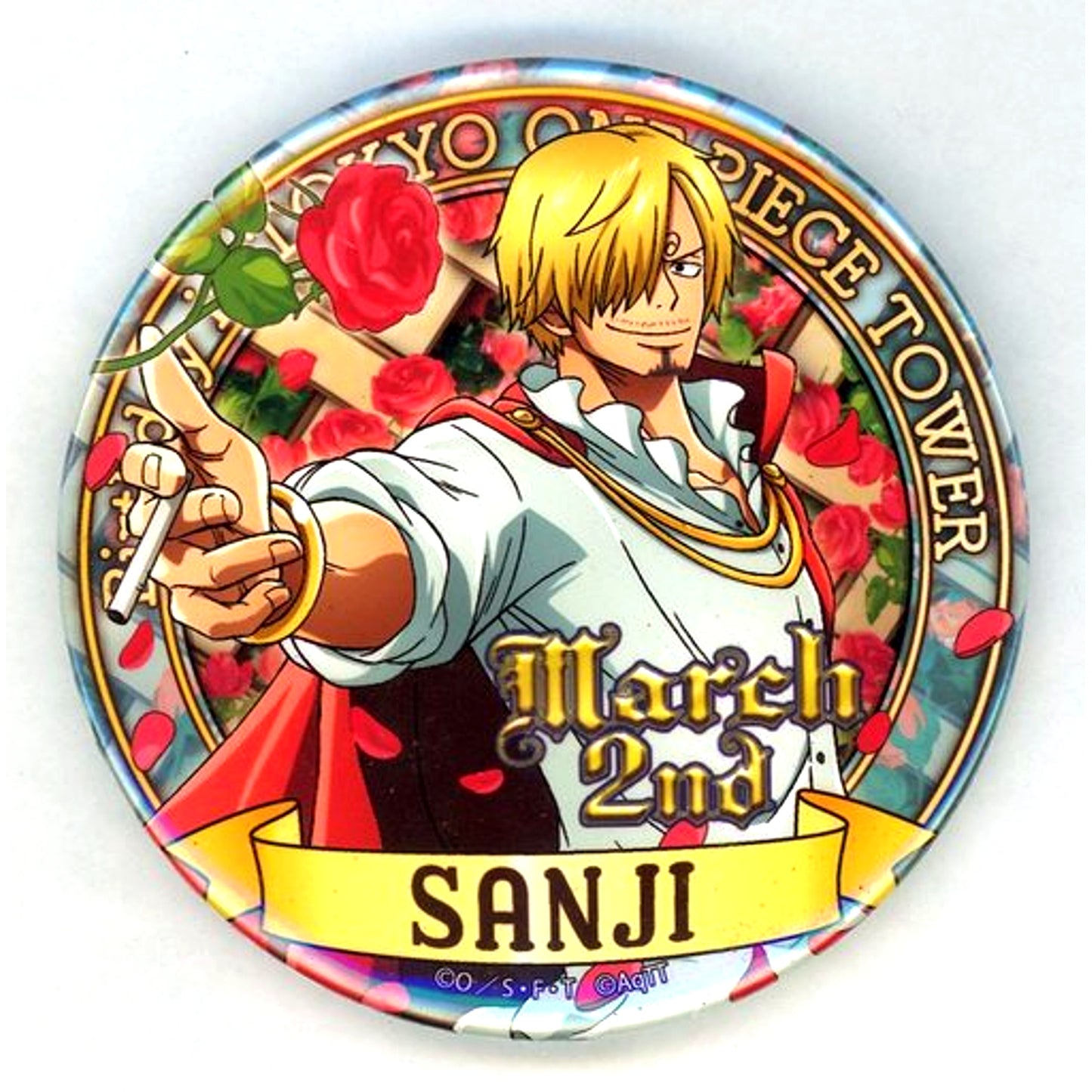 Sanji Birthday Button 2017 Tokyo One Piece Tower [USED]