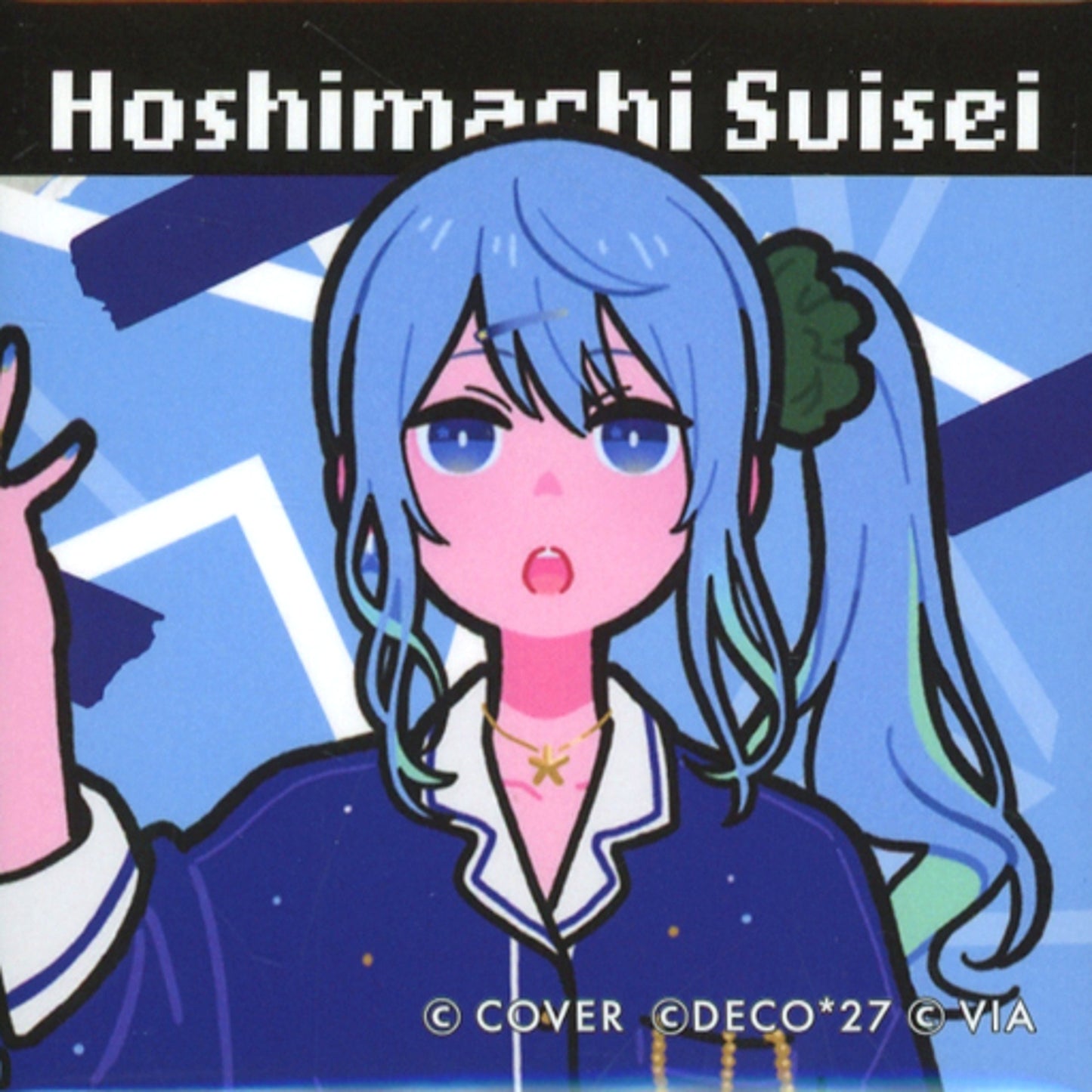 Hoshimachi Suisei Virtual YouTuber Hololive SUPER EXPO 2023 holo*27 Random Button Originals Side [USED]