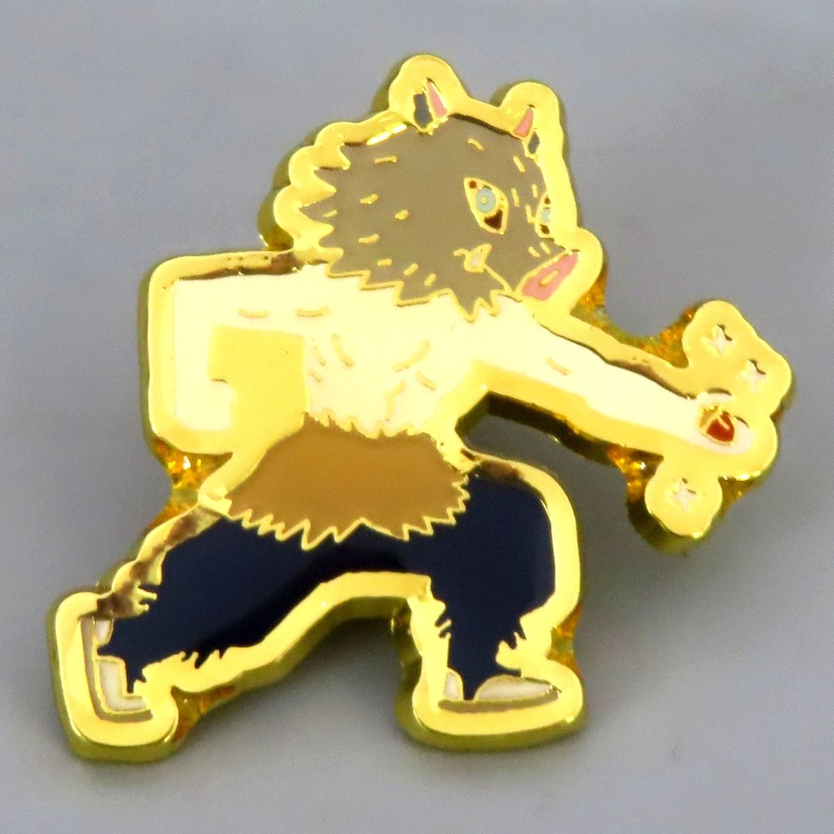 Inosuke Hashibira Demon Slayer: Kimetsu no Yaiba Yuru Palette Pins [USED]