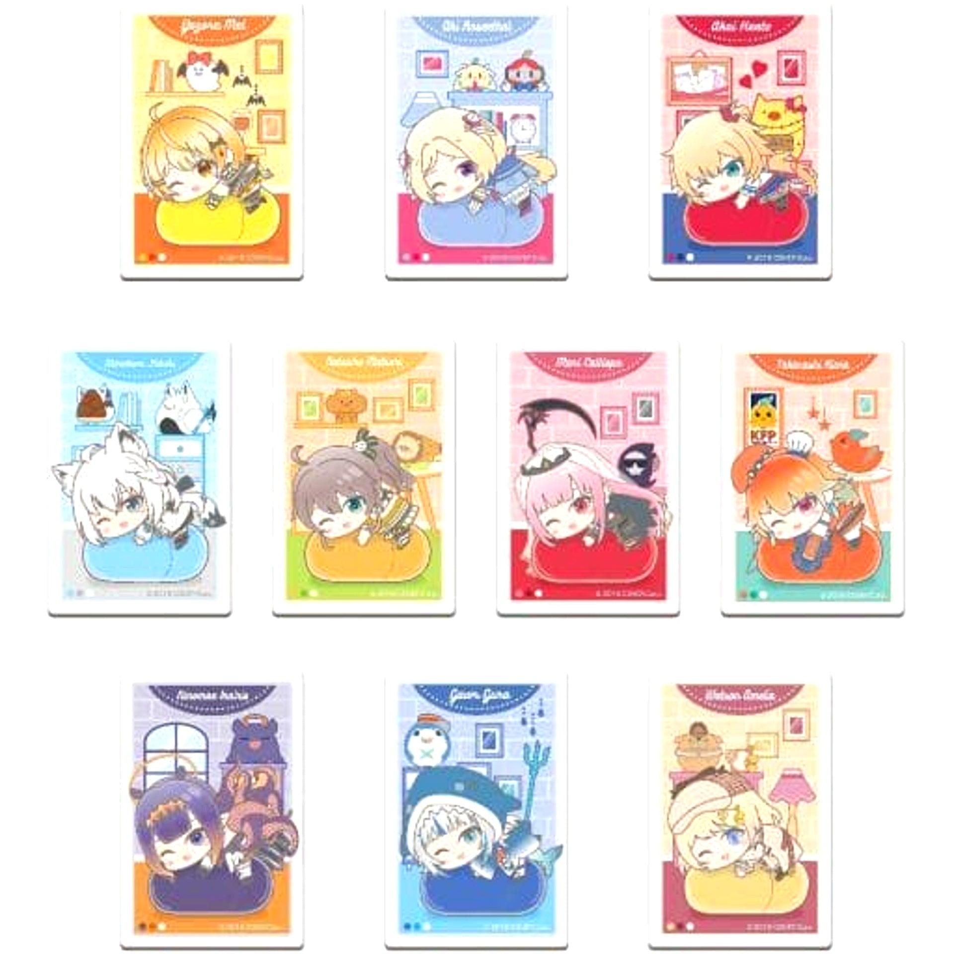 Virtual YouTuber hololive Square Button Virtual YouTuber hololive Hagumeets B BOX Complete Set of 10 [USED]