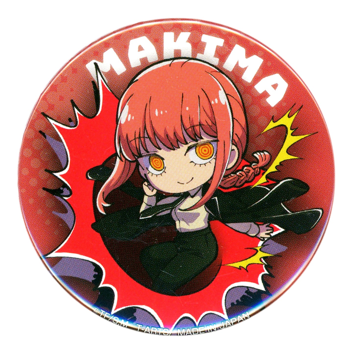 Makima Chainsaw Man Buchimasu! Trading Button [USED]