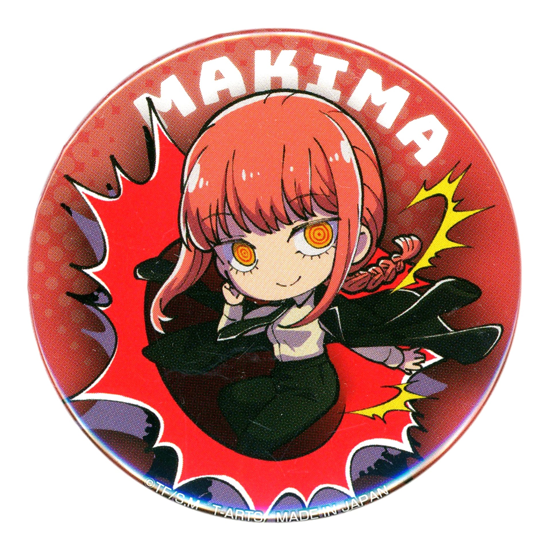 Makima Chainsaw Man Buchimasu! Trading Button [USED]