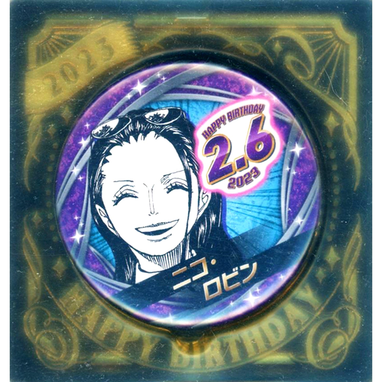 Nico Robin One Piece Birthday Button 2023 [USED]