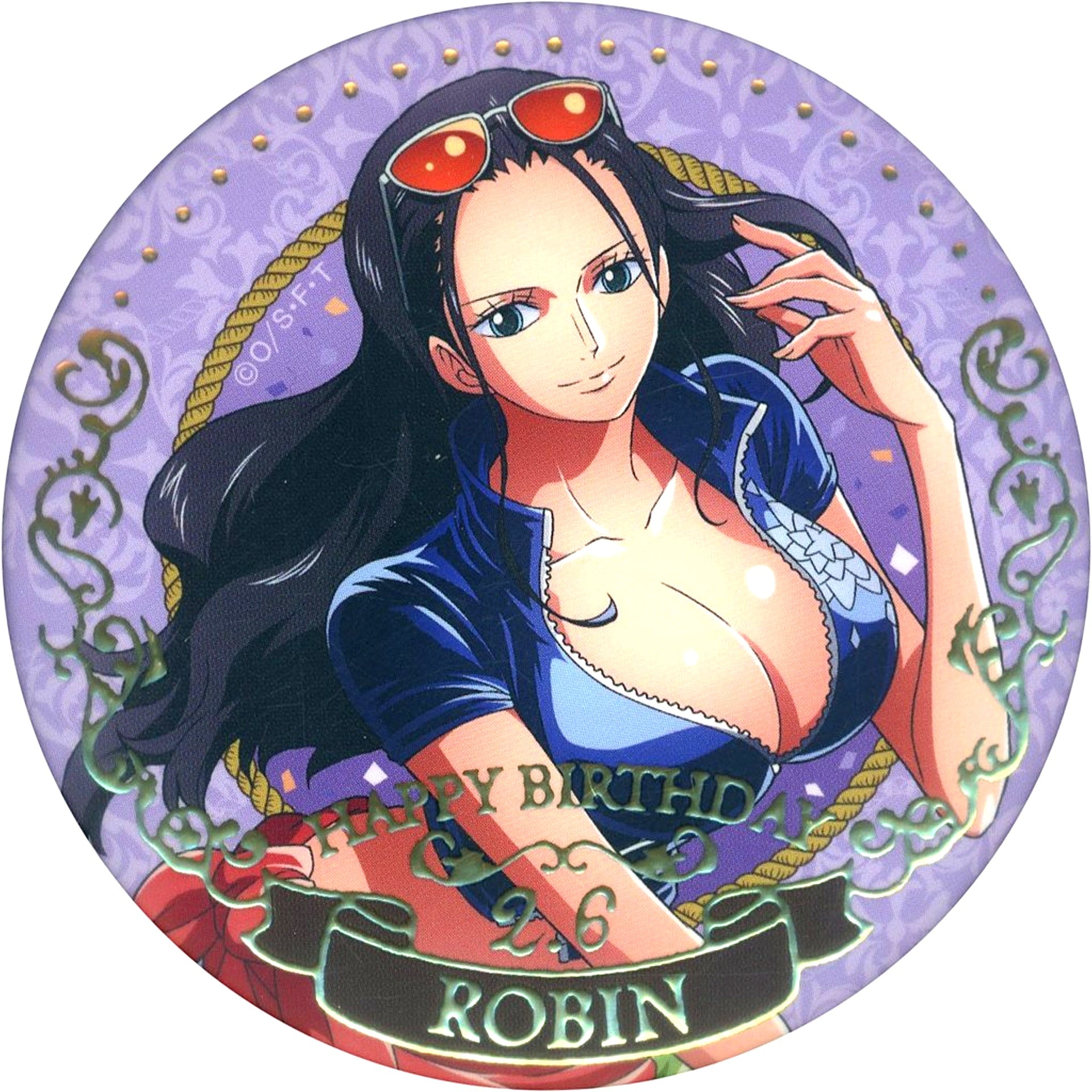 Nico Robin One Piece Birthday Jewelry Button February 2023 [USED]