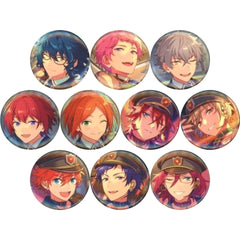 Ensemble Stars!! Koga Ogami & Others Shuffle Can Badge Blend+&Flambe! Idol Side All 10 Types Set Buttons [USED]