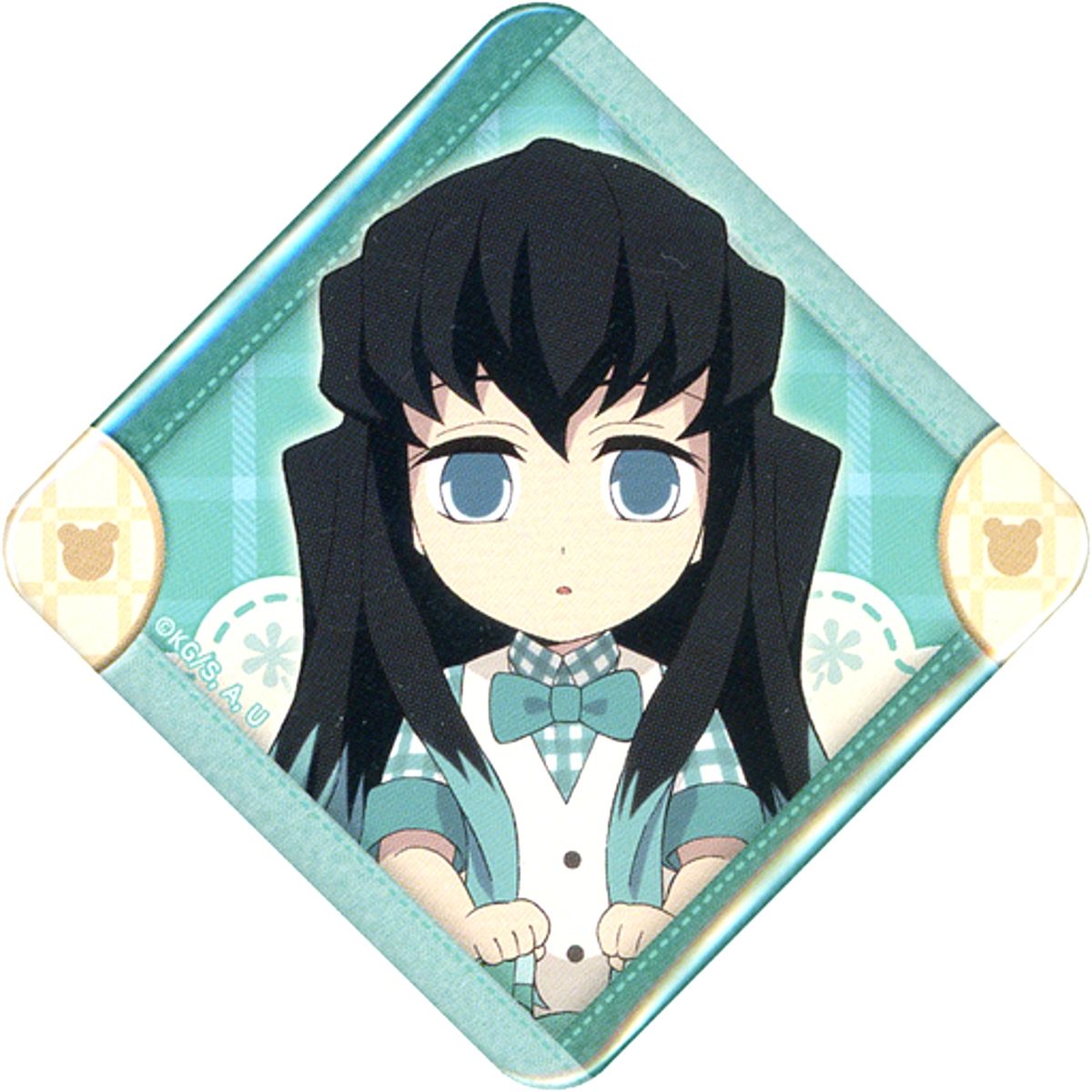 Muichiro Tokito Demon Slayer: Kimetsu no Yaiba x ufotable Cafe Machi Asobi CAFE White Day Event 2023 Random Diamond Shape Button Type B [USED]
