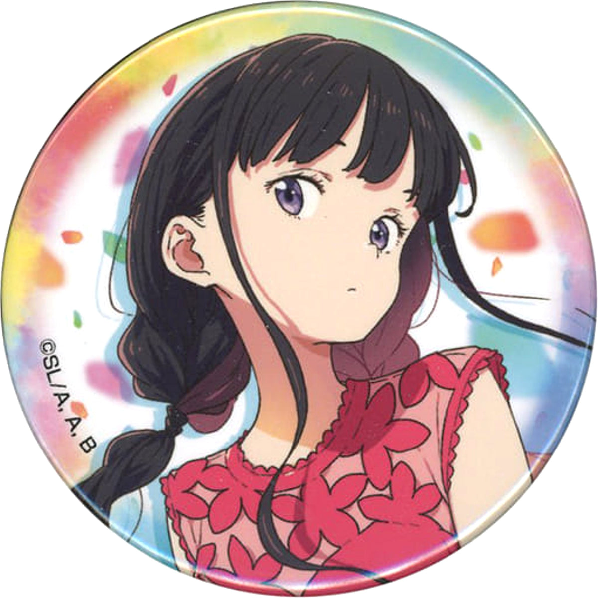 Lycoris Recoil Takina Inoue Normal Random Can Badge Cafe Lyco Reco Presents After Party! Tomorrow Is Another Day. Limited Buttons [USED]