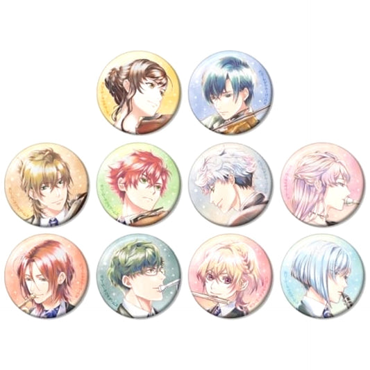 Yui Asahina & Others La Corda D'oro Starlight Orchestra All 10 Types Set Ani-Art Aqua Label Random Button Ver.A [USED]
