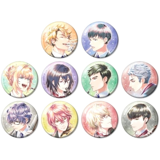Takuto Akabane & Others La Corda D'oro Starlight Orchestra All 10 Types Set Ani-Art Aqua Label Random Button Ver.B [USED]