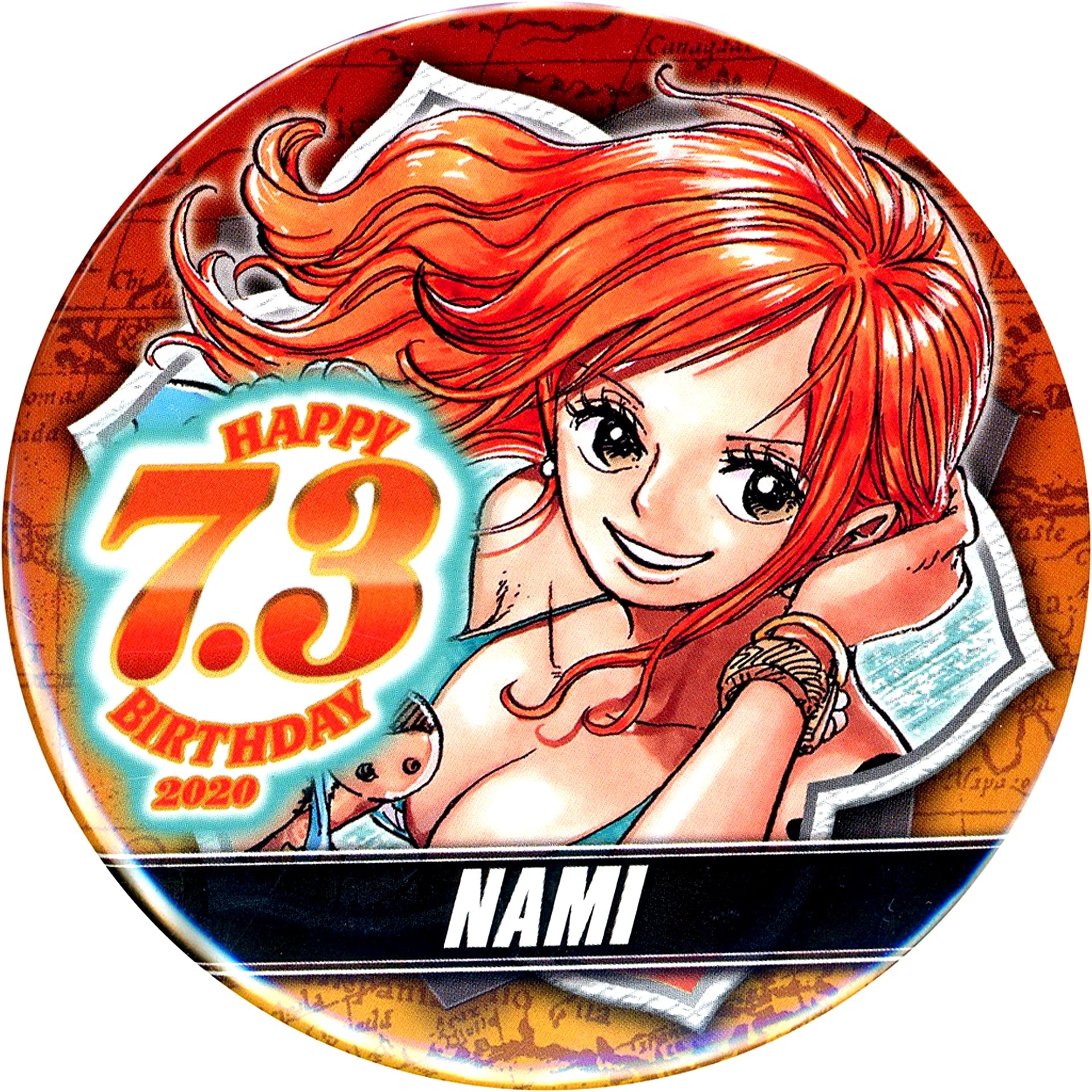 Nami Birthday Button 2020 One Piece [USED]