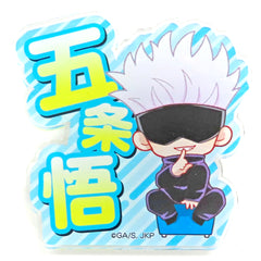 Jujutsu Kaisen Satoru Gojo Mini Character Acrylic Name Badge Buttons [USED]