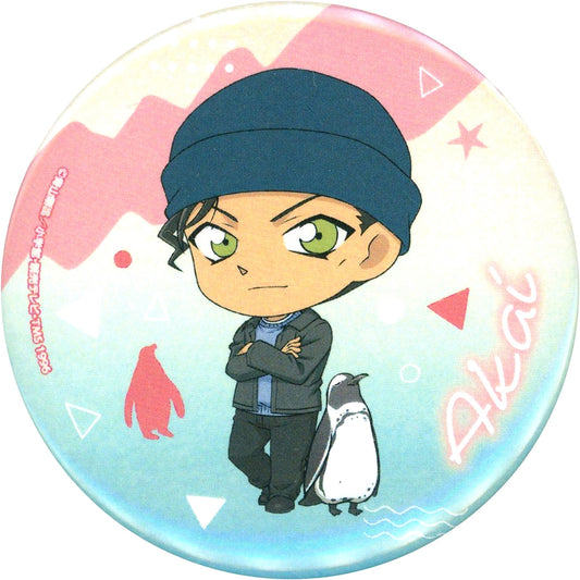 Shuichi Akai Detective Conan x Sunshine City Festival in the Sky City Sunshine City Trading Button Sunshine Aquarium Limited [USED]