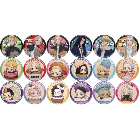 Ken Ryuguji & Others Tokyo Revengers All 18 Types Set Random Button Snack Ver. Animejapan 2023 Limited [USED]