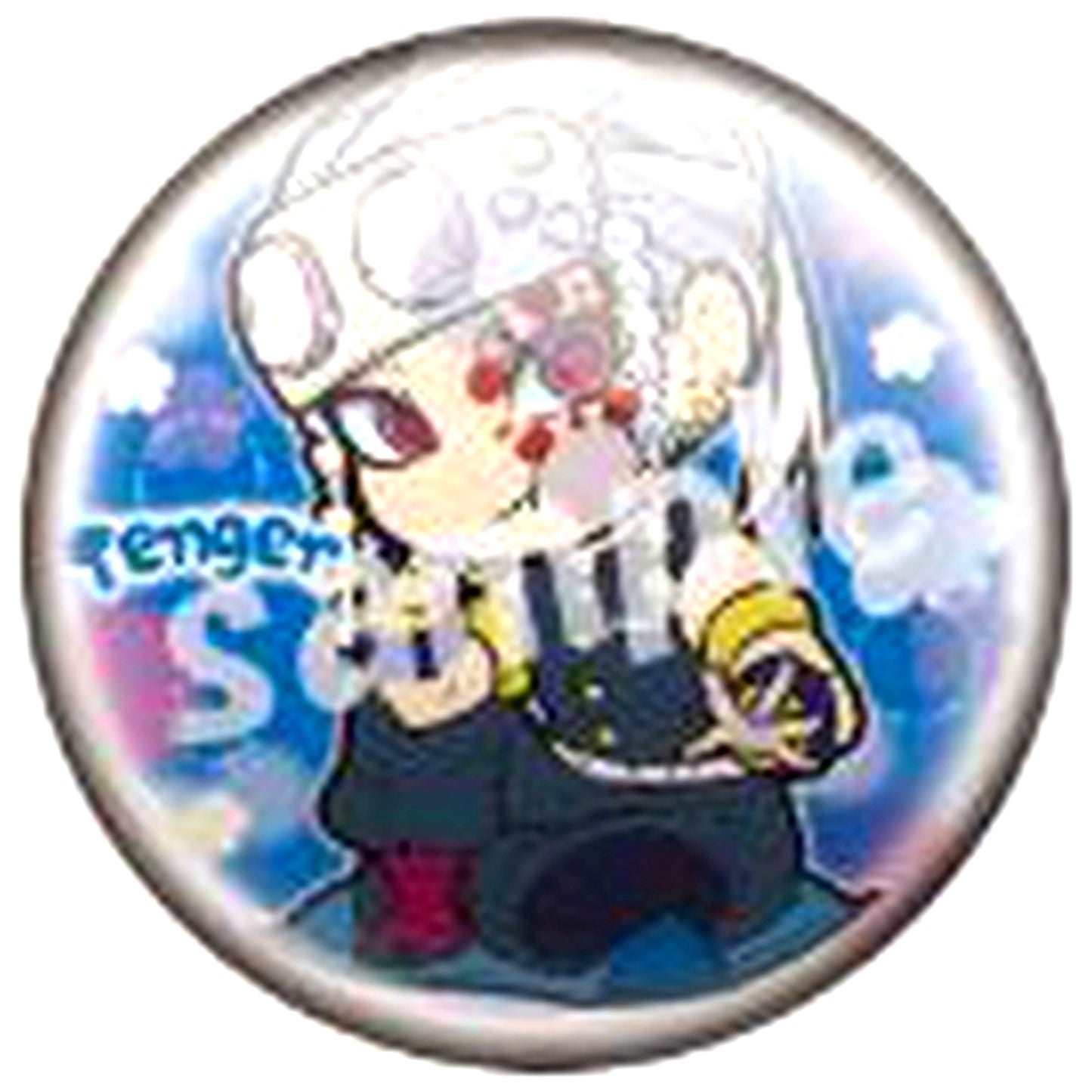 Tengen Uzui Pita! Defome Demon Slayer Take a Breather Trading Button [USED]