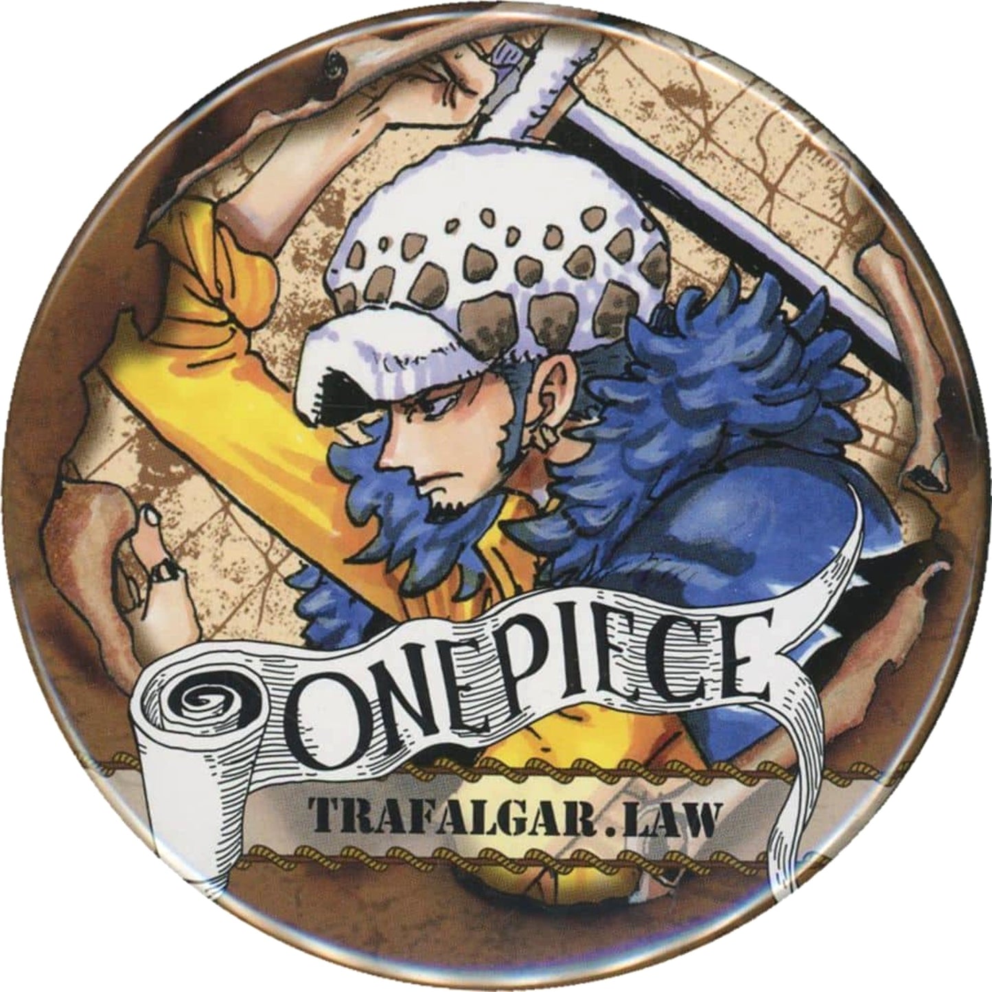 Trafalgar Law One Piece Collection Button Part 6 Straw Store Limited [USED]