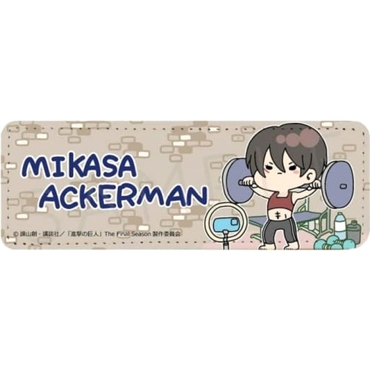 Attack on Titan The Final Season Mikasa Ackerman Mocho-B Long Leather Badge Part 8 Buttons [USED]