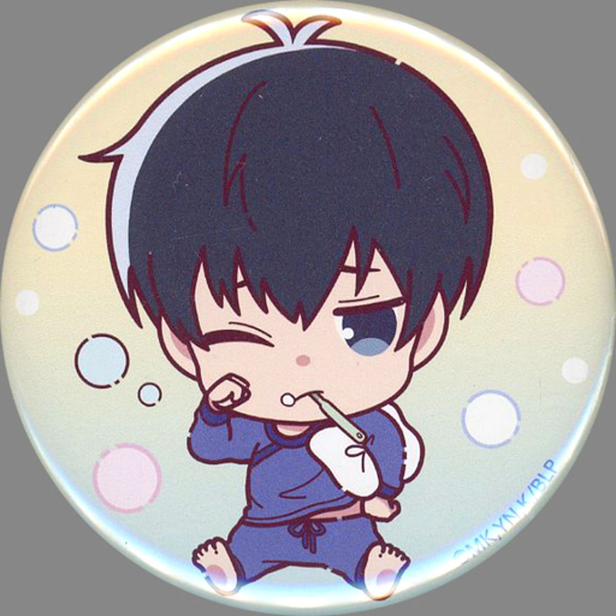 Yoichi Isagi Blue Lock POP-UP SHOP -Full Time- Chara Badge Collection Sleepy Button [USED]