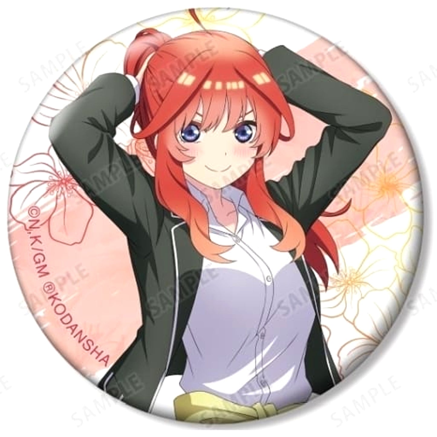 The Quintessential Quintuplets Movie Itsuki Nakano B Newly Drawn Illustration Trading Can Badge Costume Exchange Ver. Buttons [USED]