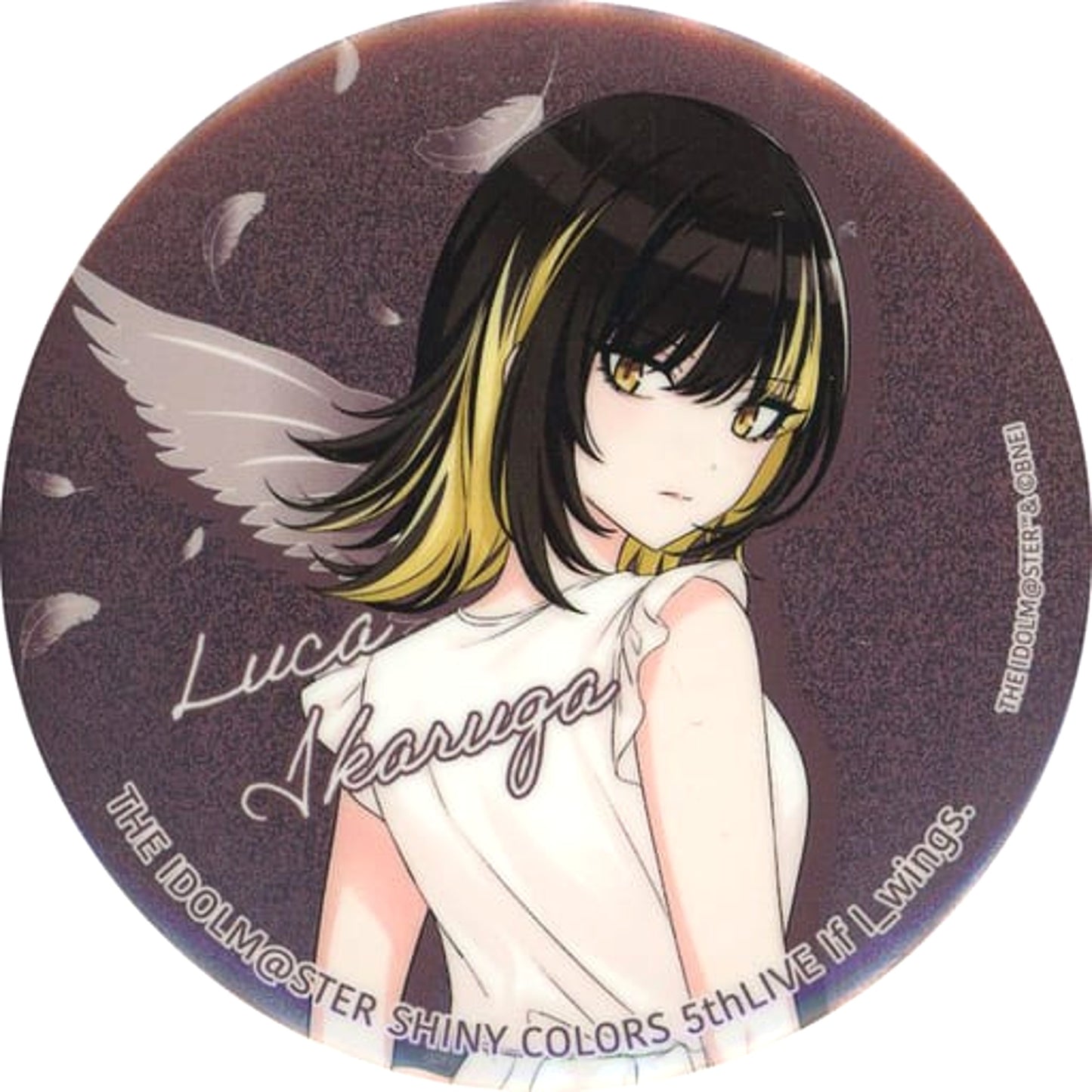 Luka Ikaruga THE IDOLM@STER Shiny Colors Official 75mm Glitter Button 5th Live If I_Wings.Limited [USED]