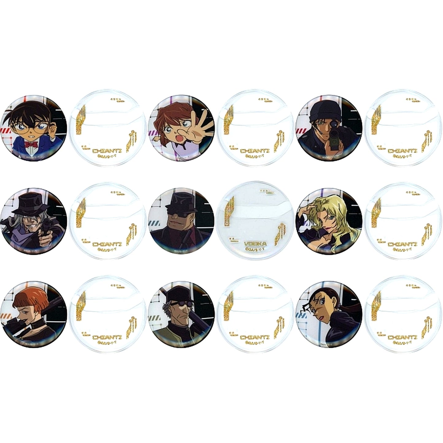 Set of 9 Detective Conan Capsule Button & Cover Vol.3 [USED]