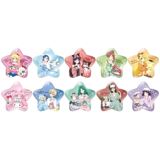 Usagi Tsukino & Others Sailor Moon Series X Sanrio Characters All 10 Types Set Kirakira Star Button Collection [USED]