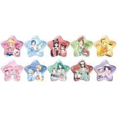 Sailor Moon Series X Sanrio Characters Usagi Tsukino & Others Kirakira Star Can Badge Collection All 10 Types Set Buttons [USED]