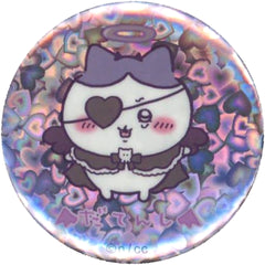 Chiikawa: Nanka Chiisakute Kawaii Yatsu Datenshina Hachiware Hologram Can Badge in Capsule Tenshi Akuma @ Tokyo Station Limited Buttons [USED]