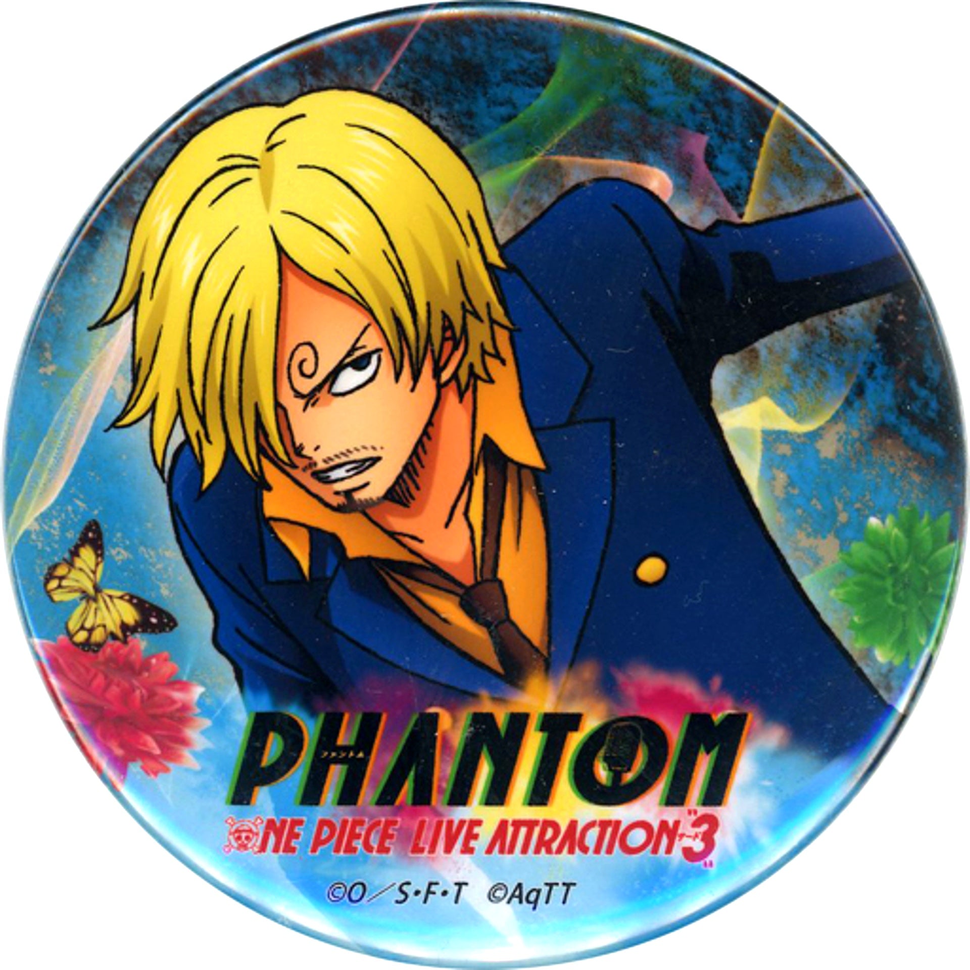 Sanji One Piece LIVE ATTRACTION MARIONETTE 3 PHANTOM Button [USED]