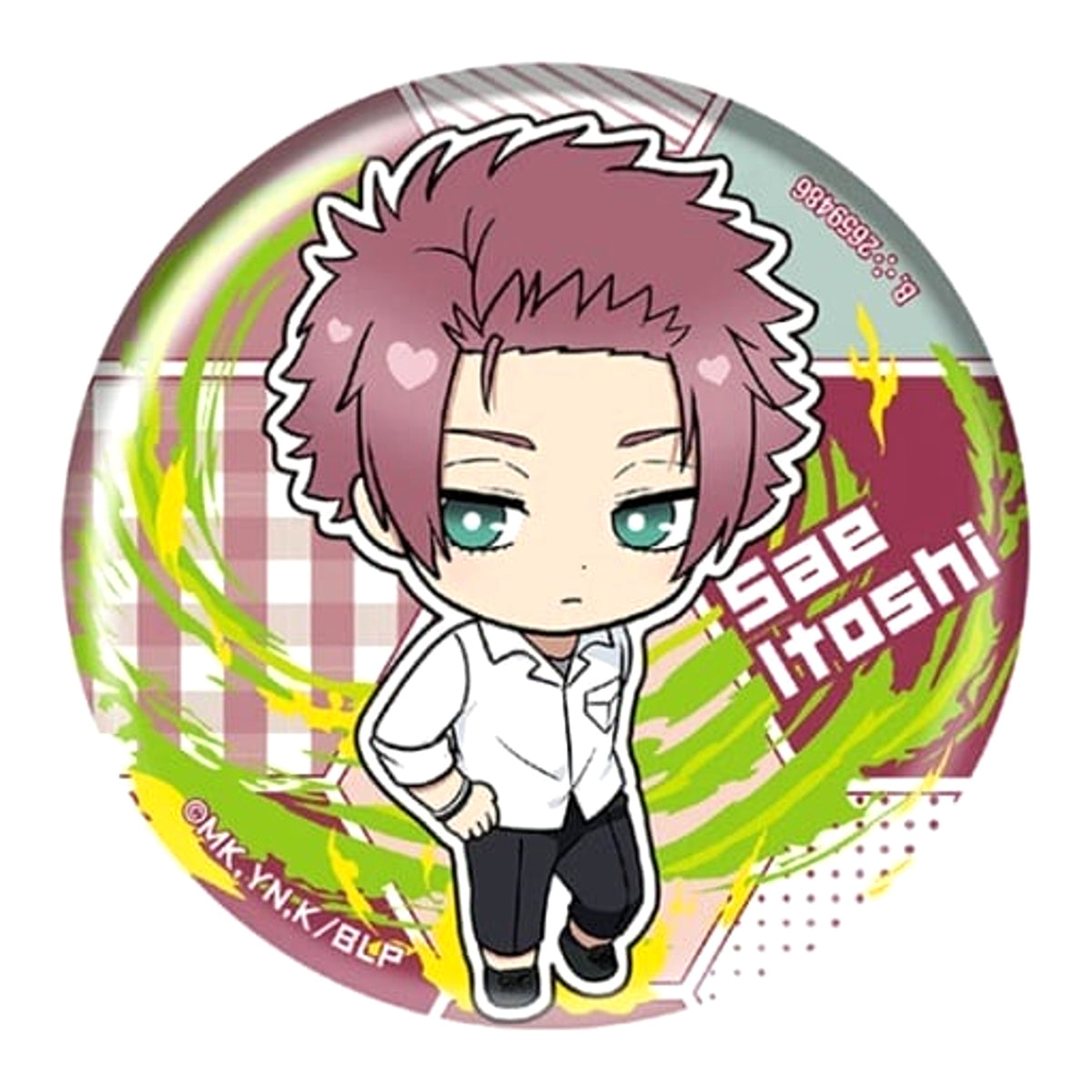 Blue Lock Sae Itoshi Punitop Assort Collection 02 Hologram Can Badge Buttons [USED]