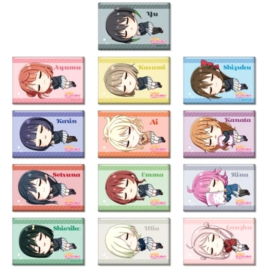 Yu Takasaki & Others Love Live! Nijigasaki High School Idol Club All 13 Types Set Trading Chibikoro Square Button [USED]