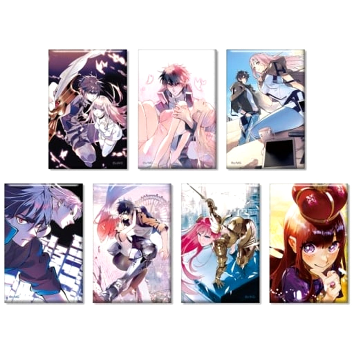 The Kingdoms of Ruin All 7 Types Set Trading Cover Illustration Square Button [USED]