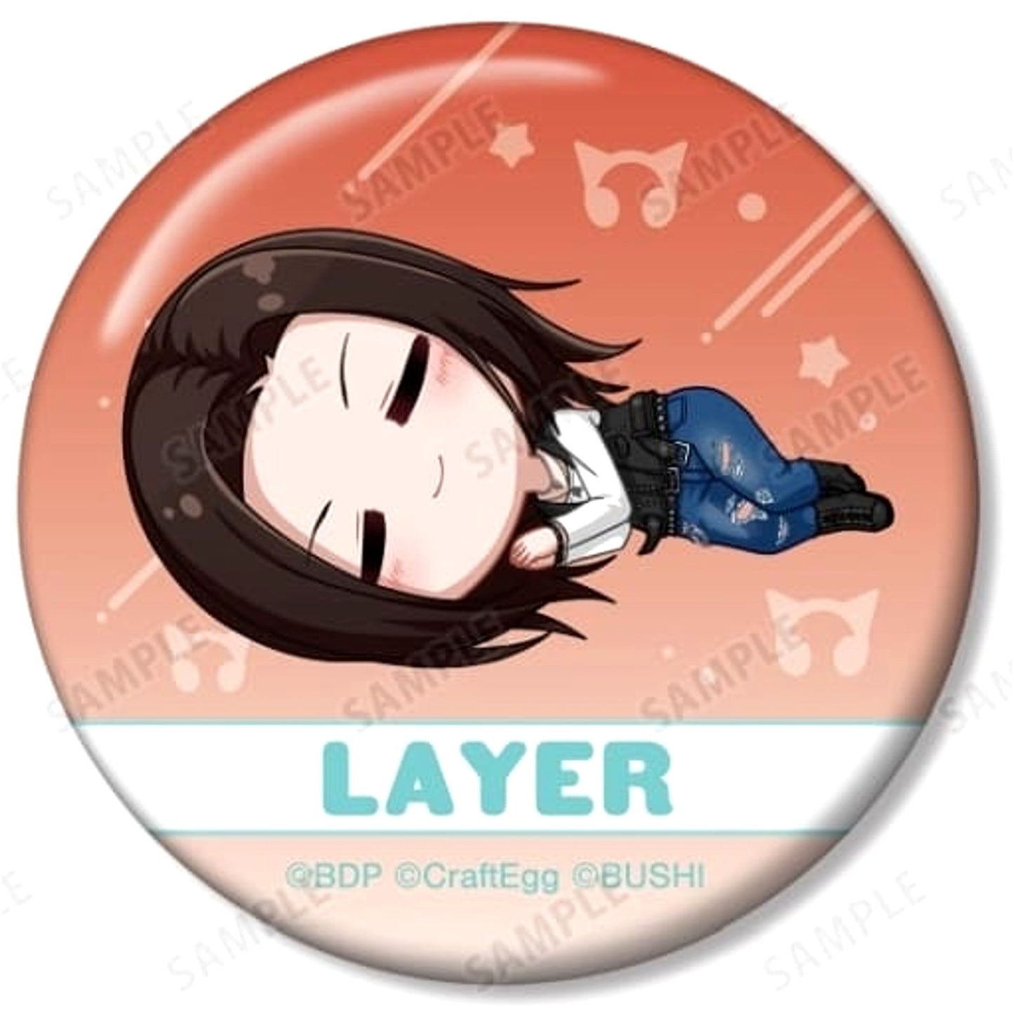 BanG Dream! Girls Band Party! Layer Chibikoro Trading Can Badge Ver.C Buttons [USED]