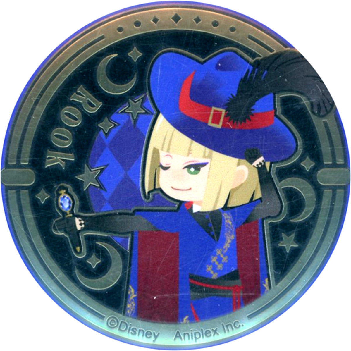 Rook Hunt Disney Twisted Wonderland Relief Metal Button Collection Dorm Uniform Ver. [USED]