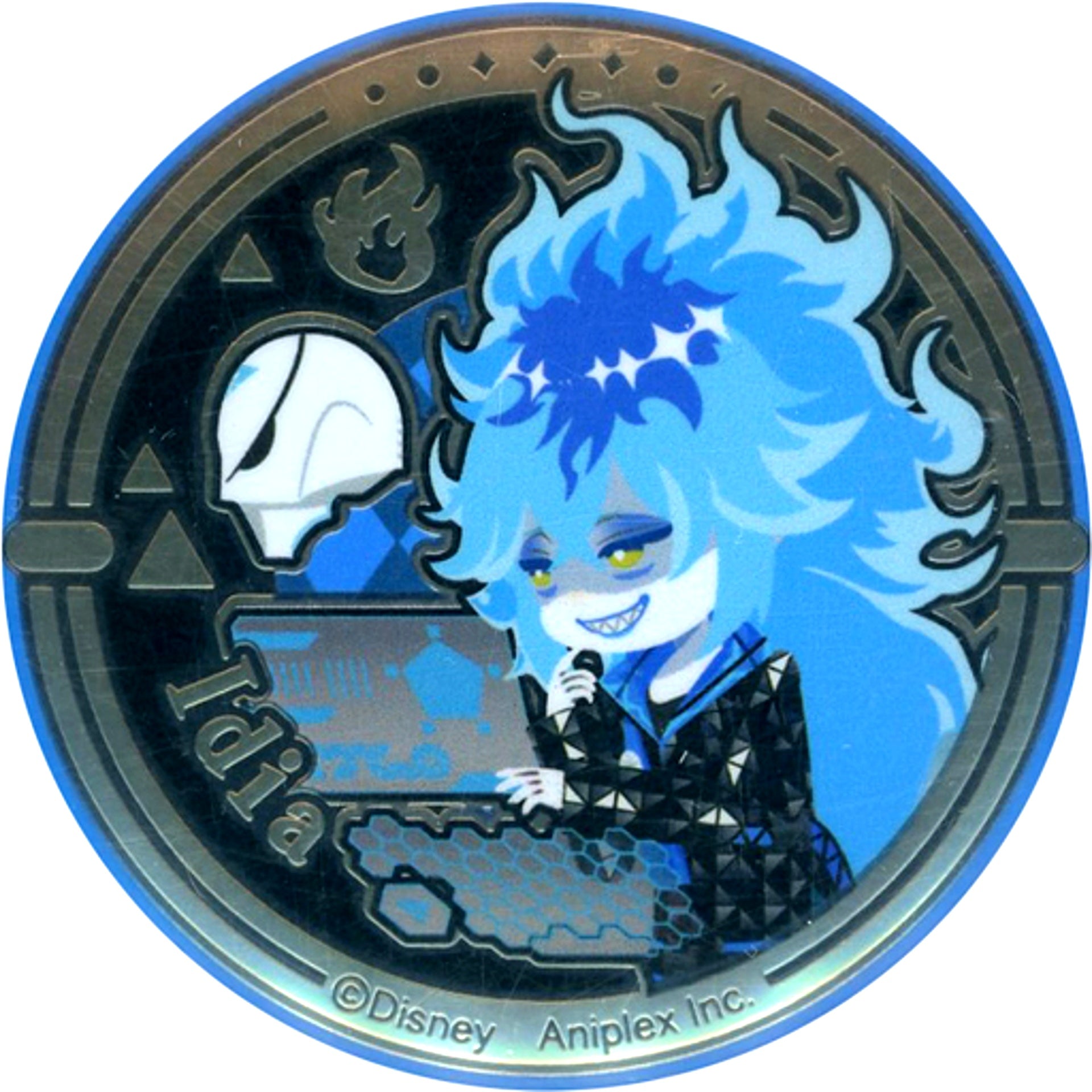 Idia Shroud Dormitory Uniform Ver. Disney Twisted-Wonderland Relief Metal Button Collection [USED]