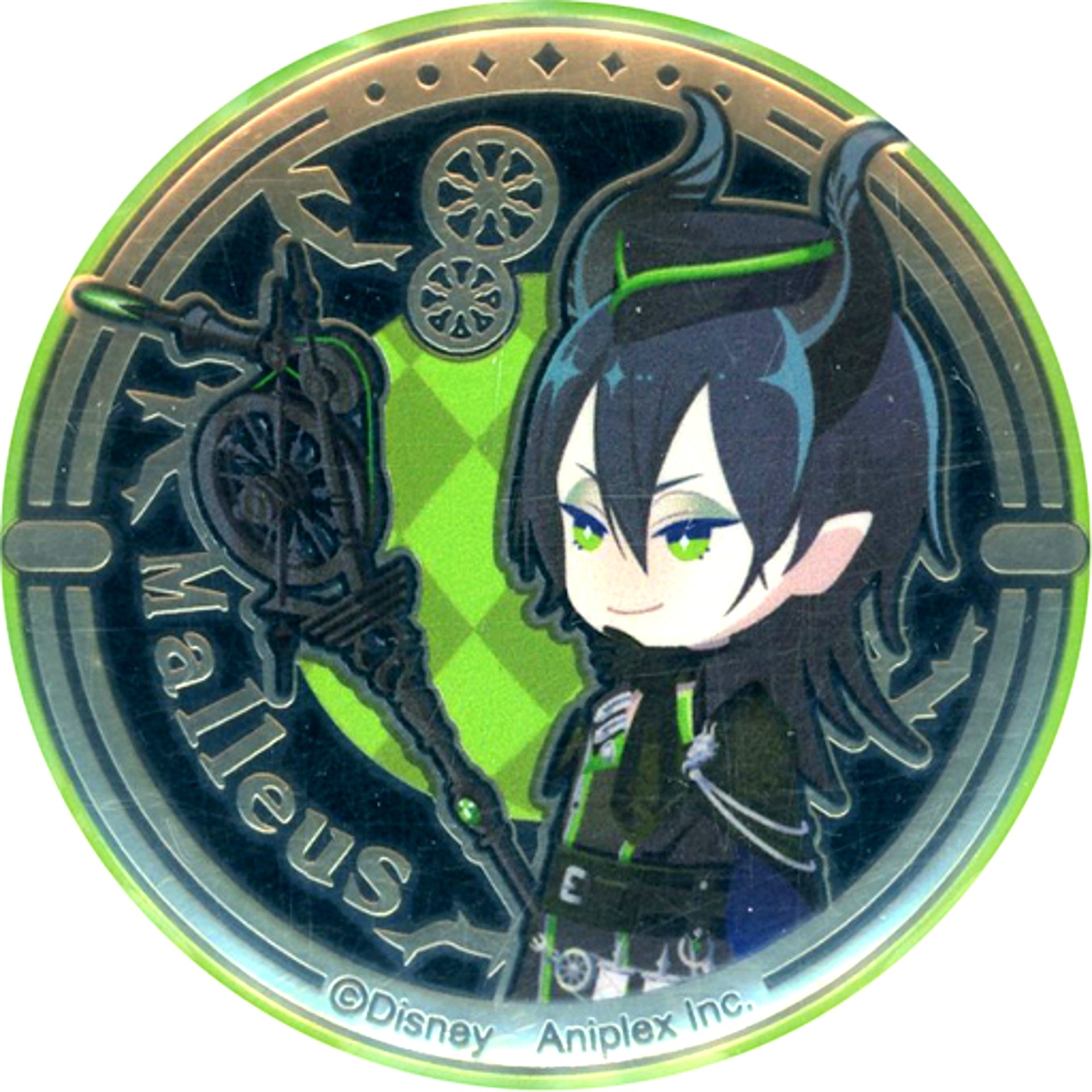 Malleus Draconia Dormitory Uniform Ver. Disney Twisted-Wonderland Relief Metal Button Collection [USED]
