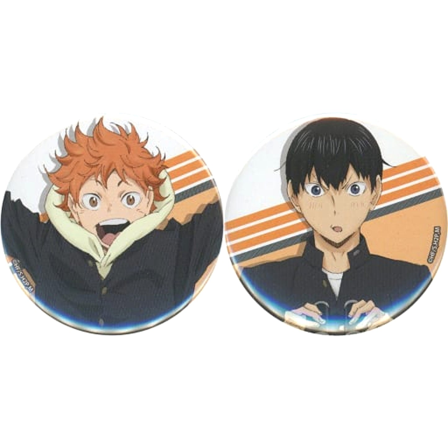 Shoyo Hinata Tobio Kageyama Haikyu!! Set of 2 Button Anime Original Art Exhibition in Tokyo Skytree Town Limited [USED]