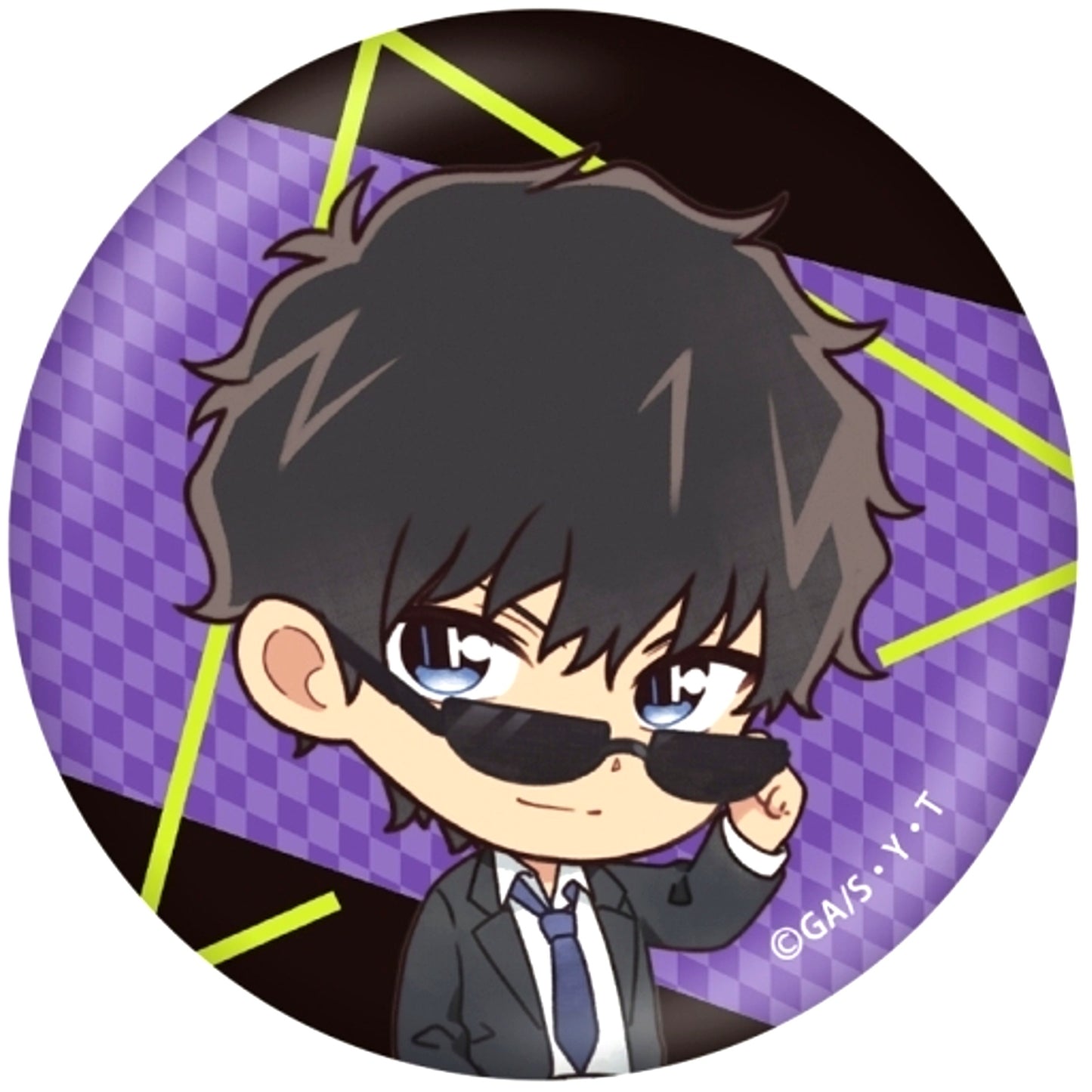 Jinpei Matsuda Detective Conan Petit Character Collect Button Vol.6 [USED]