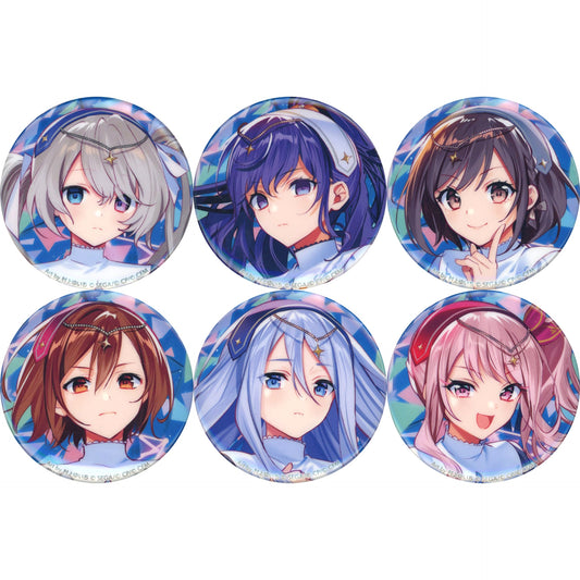 Hatsune Miku: Colorful Stage! Kanade Yoisaki & Others Can Badge Collection 25-ji, Nightcord de. Connect Live 2nd Anniversary Special Stage Limited All 6 Types Set Buttons [USED]