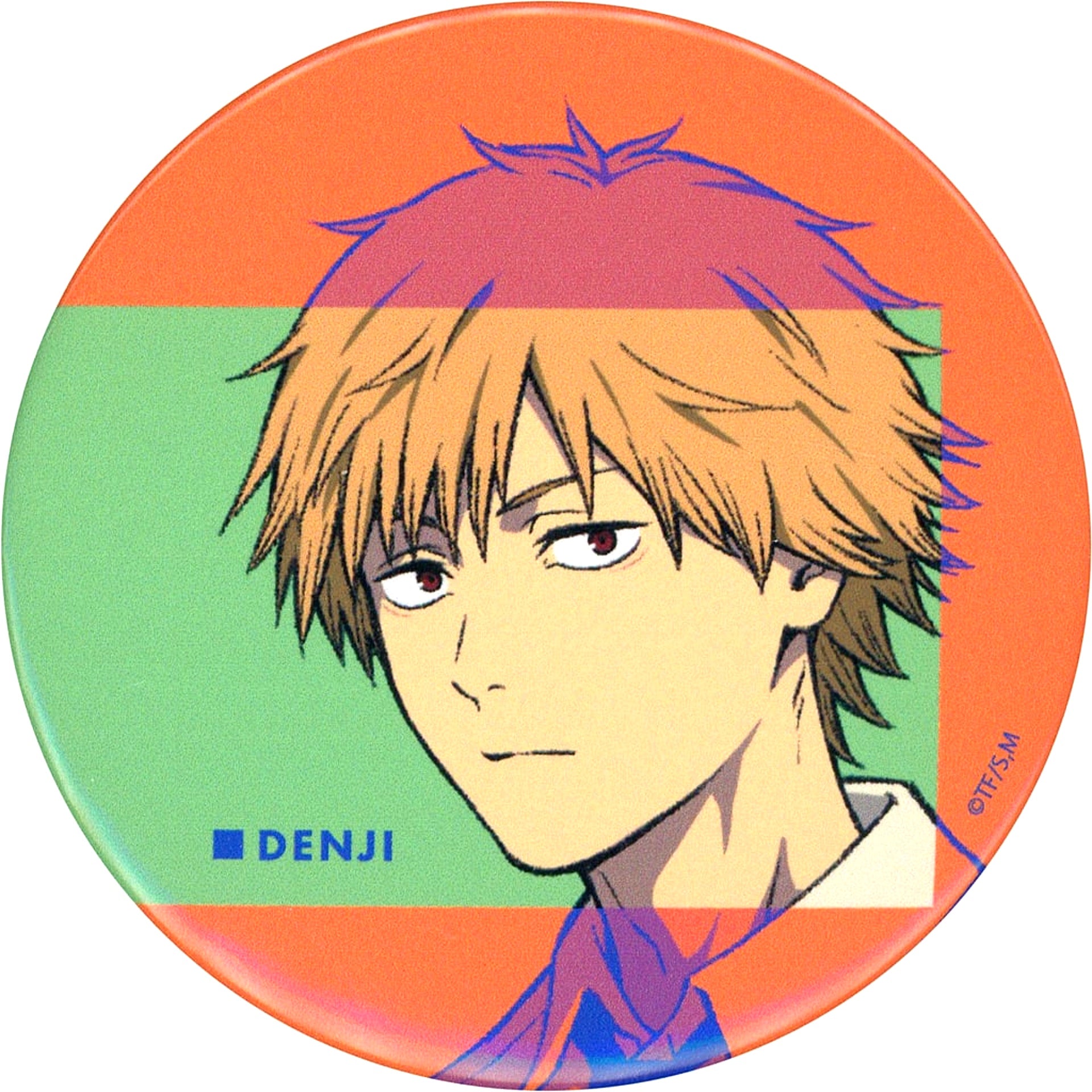 Denji Chainsaw Man MAPPA x TSUTAYA mini Anime Original Art Exhibition Button [USED]