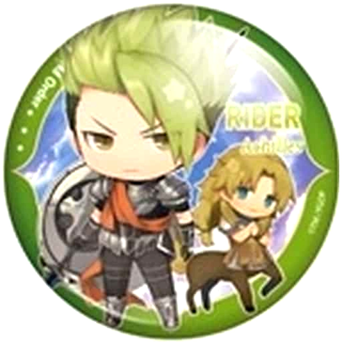 Fate/Grand Order Rider Achilles CharaToria Can Badge Vol.7 No.06 [USED]