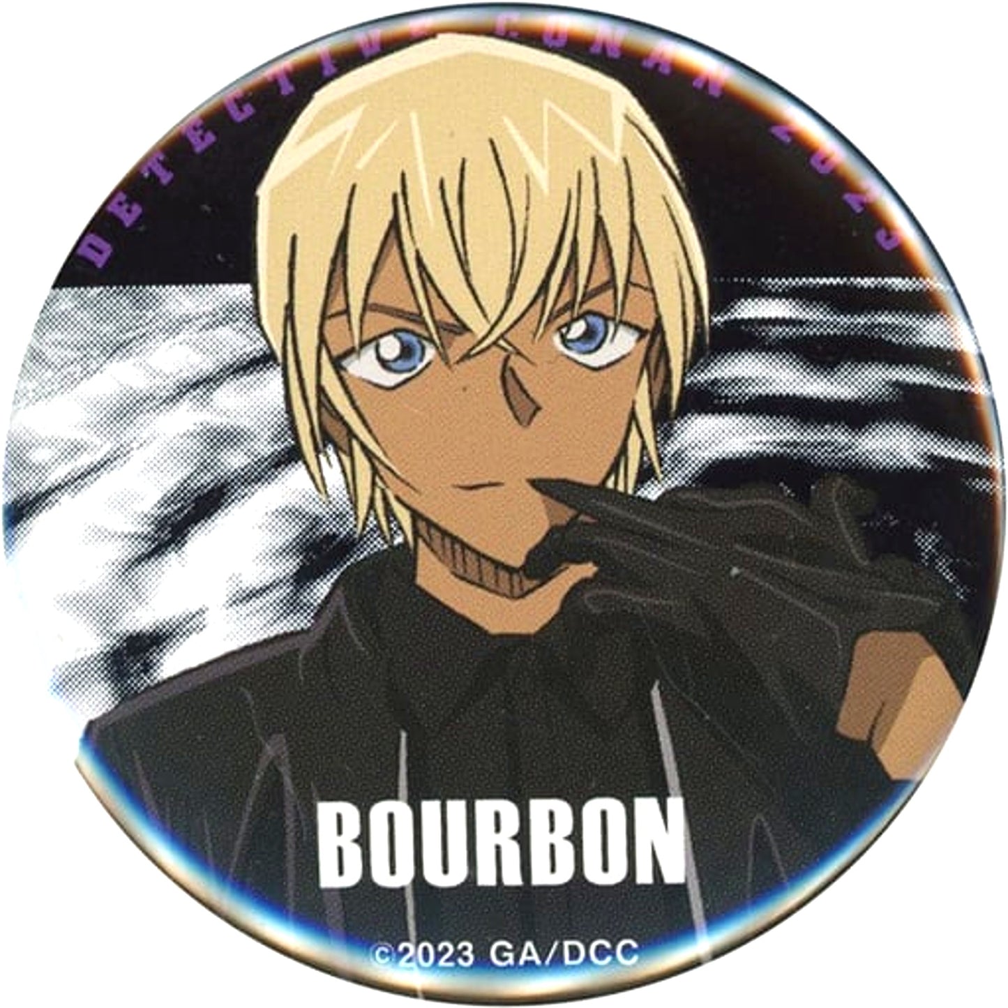 Bourbon Toru Amuro Detective Conan Black Iron Submarine Character Badge Collection Theater Goods [USED]