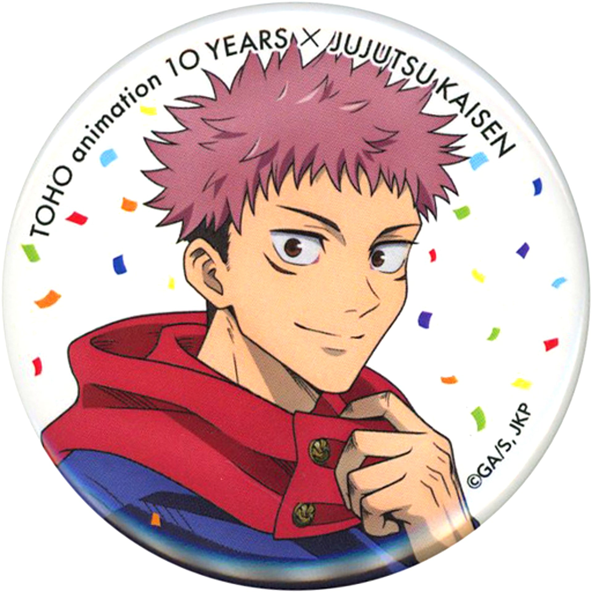 Yuji Itadori Jujutsu Kaisen Button TOHO animation 10 YEARS AnimeJapan 2023 Goods [USED]