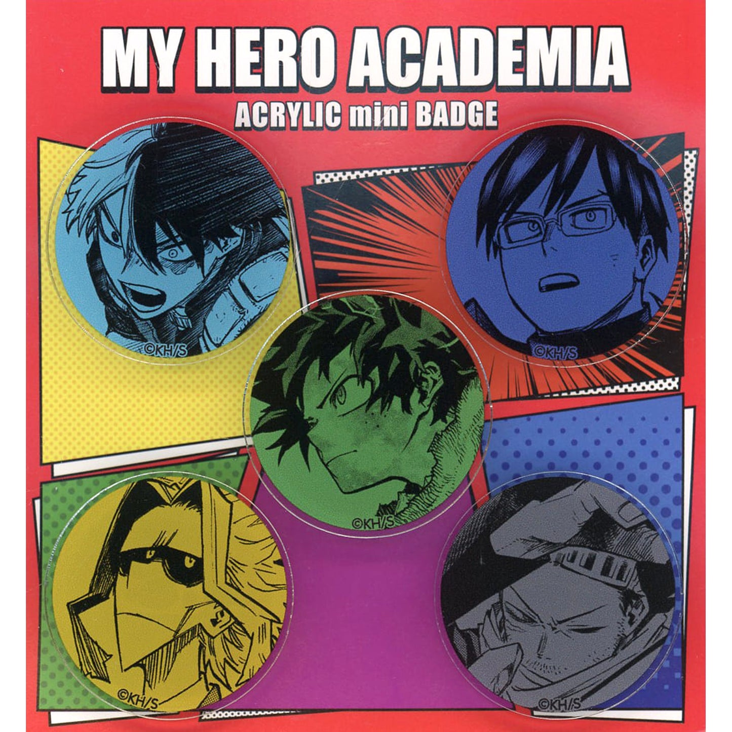 My Hero Academia Izuku Midoriya & Others Acrylic Mini Badge 5 Piece Set Acrylic Item [USED]