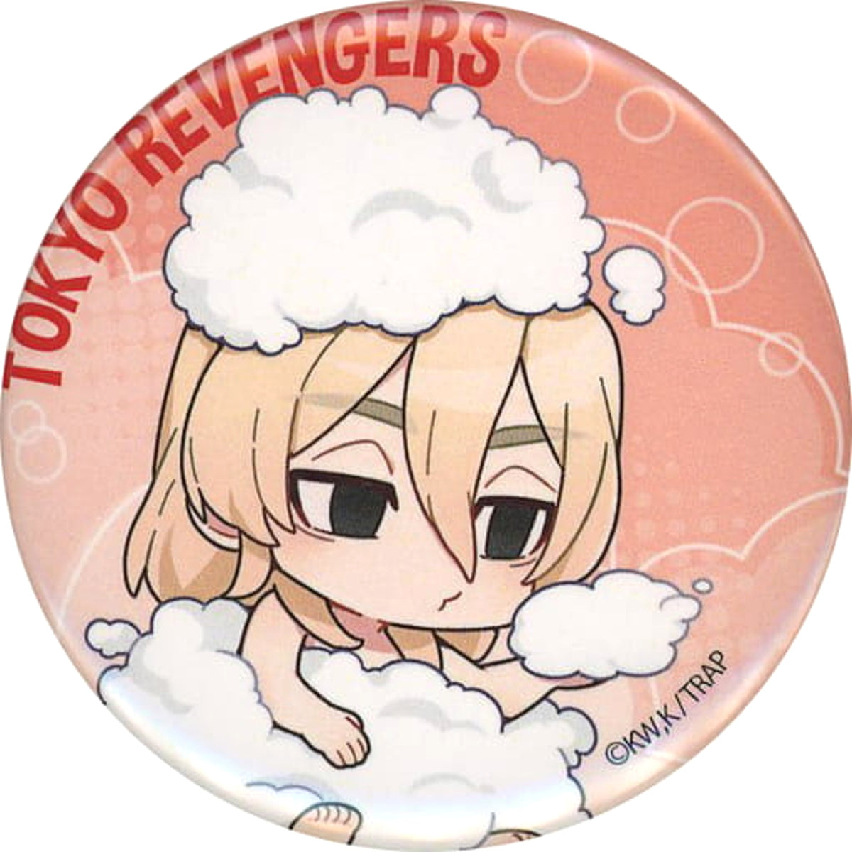 Tokyo Revengers Manjiro Sano Bath Ver. Trading Can Badge Gokurakuyu 2 Ver. Gokurakuyu Raku Spa Relax Gokurakujouto! 2nd Limited Buttons [USED]