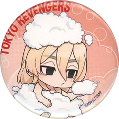 Tokyo Revengers Manjiro Sano Bath Ver. Trading Can Badge Gokurakuyu 2 Ver. Gokurakuyu Raku Spa Relax Gokurakujouto! 2nd Limited Buttons [USED]