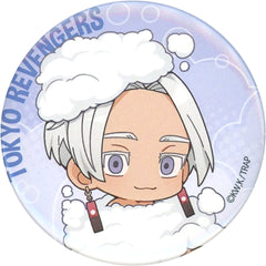 Tokyo Revengers Izana Kurokawa Bath Ver. Trading Can Badge Gokurakuyu 2 Ver. Gokurakuyu Raku Spa Relax Gokurakujouto! 2nd Limited Buttons [USED]