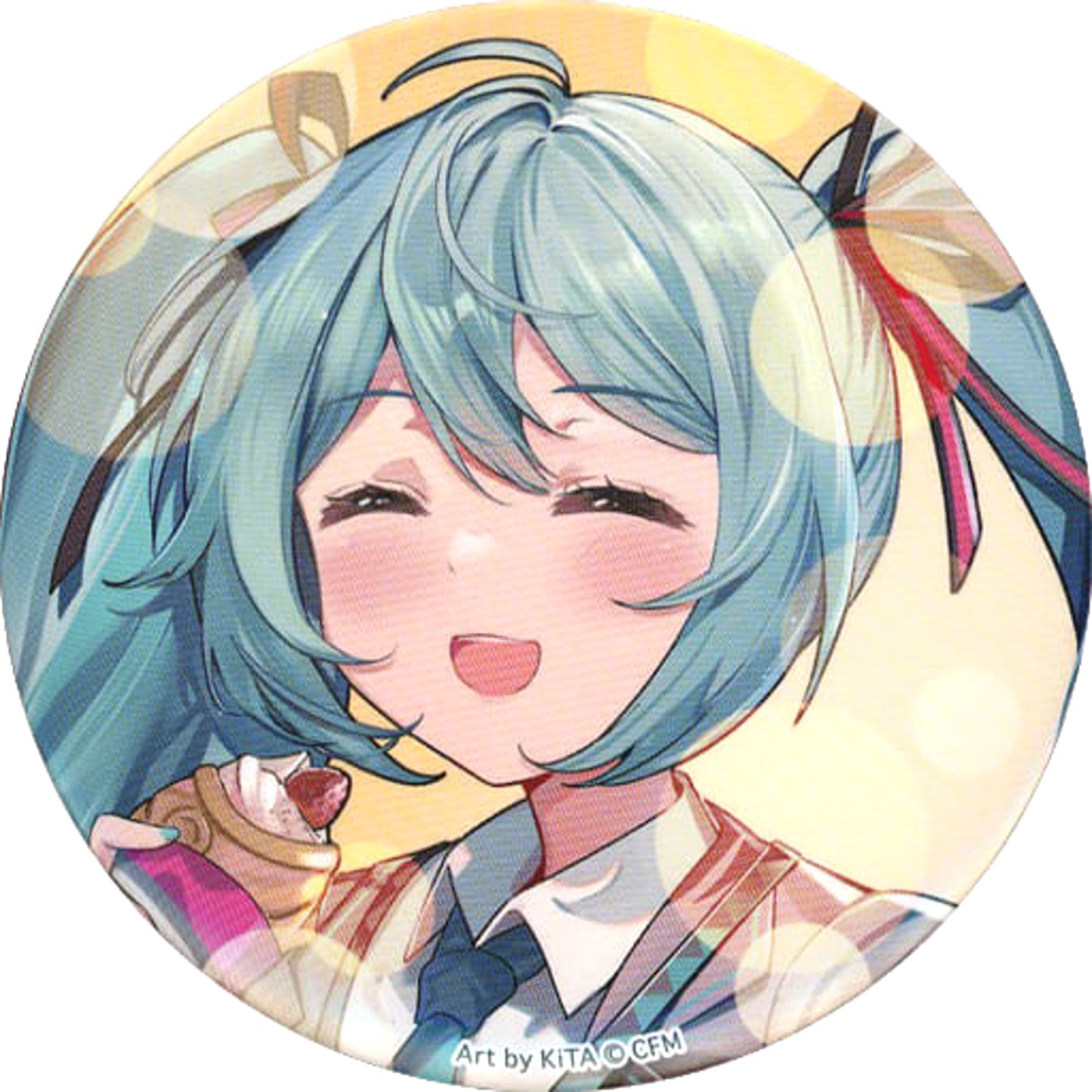 Hatsune Miku School Trip Smile VOCALOID Lucky Button Box Button Hannari Kyoto Limited [USED]