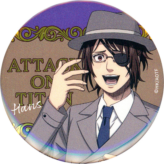 Hange Zoe - Normal Proportions Metallic Badge Kuji Mate Attack on Titan Prize E-3 [USED]